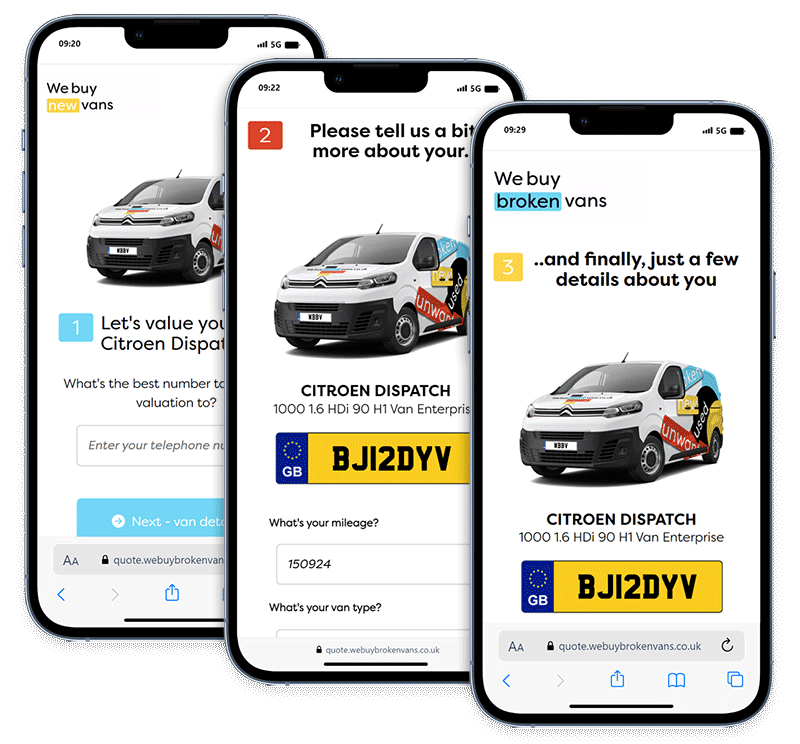 sell your van from any location