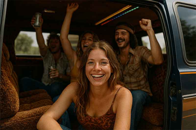 1970s Customised Boogie Rooms Van