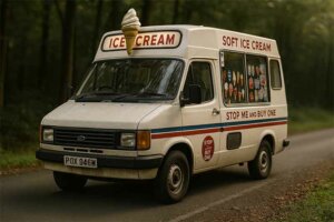 80s uk ice cream Van