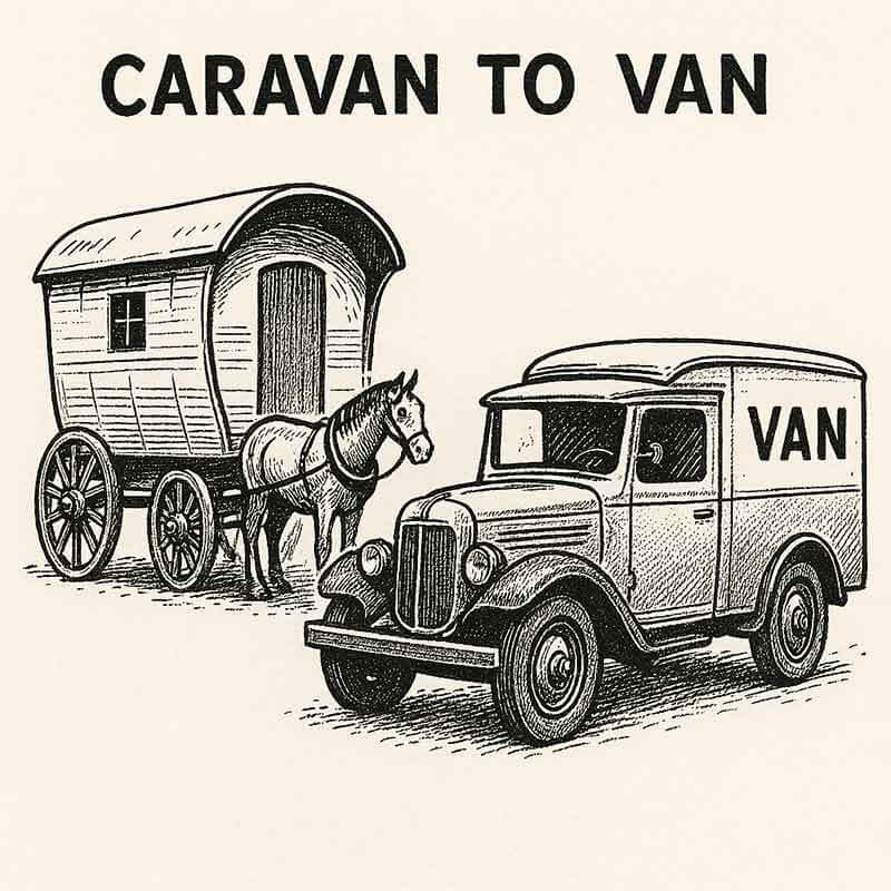 caravan to van