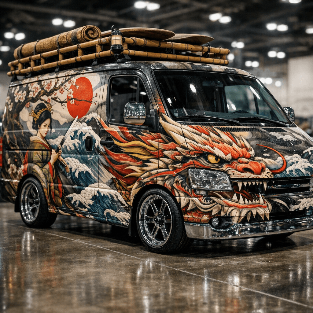From Workhorse to Showpiece Vans Turned Into Art
